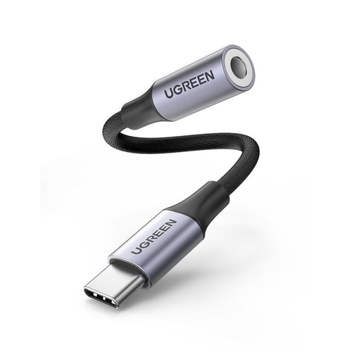 Ugreen 80154 mobile phone cable Black, Grey USB C 3.5mm