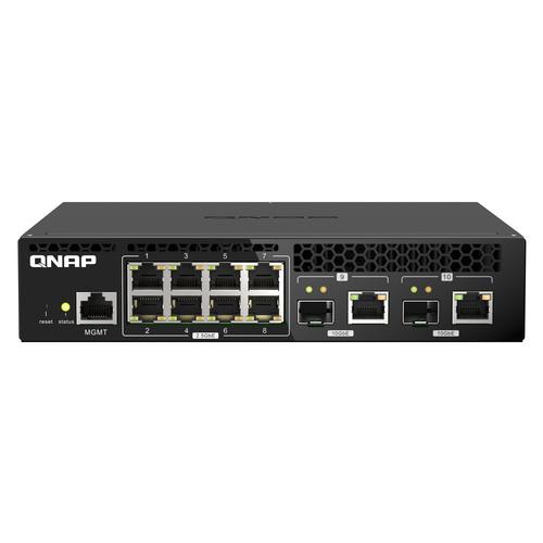 QNAP QSW-M2108R-2C network switch Managed L2 2.5G Ethernet (100/1000/2500) Power over Ethernet (PoE) Black