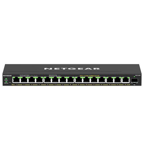 NETGEAR GS316EP Managed Gigabit Ethernet (10/100/1000) Power over Ethernet (PoE) Black