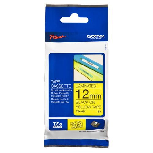 Brother TZE631 label-making tape Black on yellow TZe