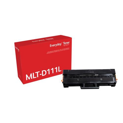 Everyday Black Toner compatible with Samsung MLT-D111L, High Yield