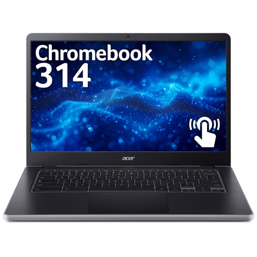 Acer Chromebook CB 314 N100 8G 128G 14 T Chrome OS Intel N 35.6 cm (14) Touchscreen Full HD 8 GB LPDDR5-SDRAM 128 GB eMMC Wi-Fi 6E (802.11ax) ChromeOS Charcoal