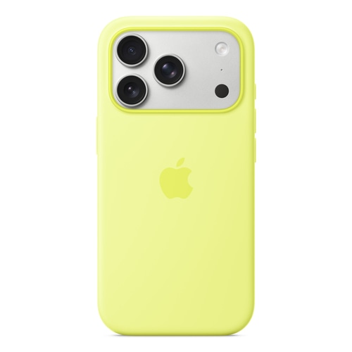 Apple iPhone 17 Pro Silicone Case with MagSafe  Neon Yellow