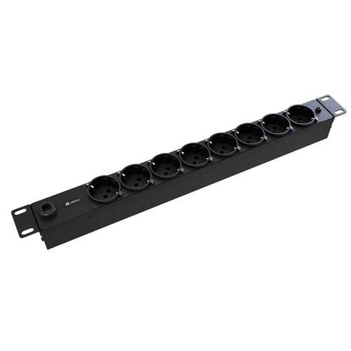 Vertiv PowerGo Basic (Standard) Rack Power Distribution Unit | rPDU | 1U | 230V | 16A |3.6kW | 50/60Hz | 8 German Schuko inlet | Horizontal