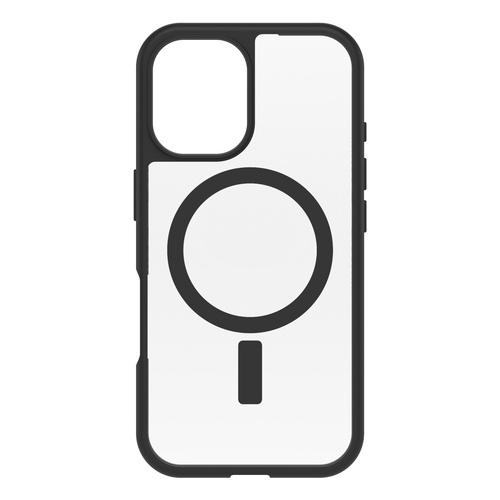 OtterBox React Series for MagSafe for iPhone 16, Black Crystal