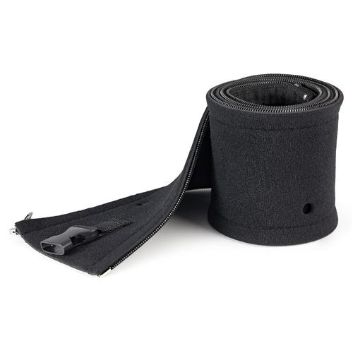 StarTech.com 40 (1m) Neoprene Cable Management Sleeve with Zipper & Buckle - 1.2 (3cm) Diameter - Computer/PC Power/Network/AV Cord Cover/Manager - Flexible Cable Organizer Wrap - Black