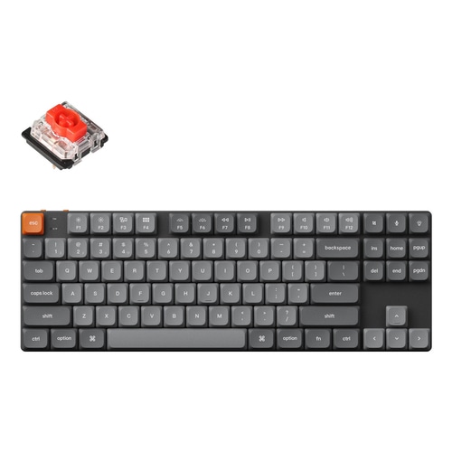 Keychron K1 Max keyboard Universal USB + RF Wireless + Bluetooth QWERTY UK English Black