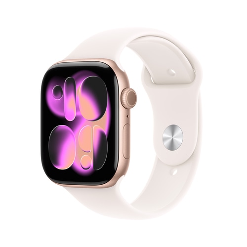 Apple Watch Series 11 GPS + Cellular (Demo) 46mm Rose Gold Aluminium Case with Light Blush Sport Band - M/L