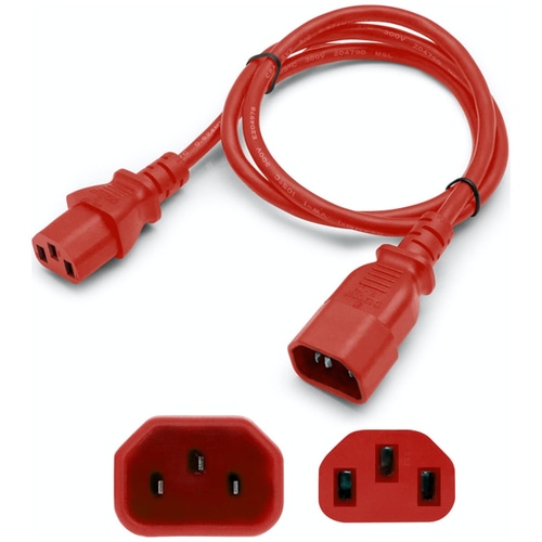 AddOn Networks ADDC132C1418AWG7FTRD power cable Red 2.13 m C13 coupler C14 coupler