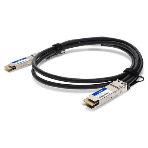 AddOn Networks QDD-400-CU1M-AO InfiniBand cable 1 m QSFP-DD Black, Silver