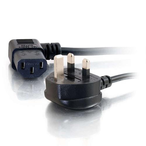 C2G 3m 18 AWG UK 90 Power Cord (IEC320C13R to BS 1363)