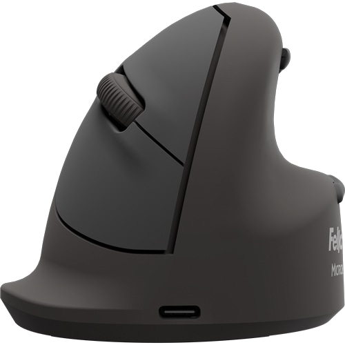Fellowes Vertical Wireless Mouse Breyta Plus+ Ergonomic Right Handed Vertical Mouse with Antibacterial Protection Large