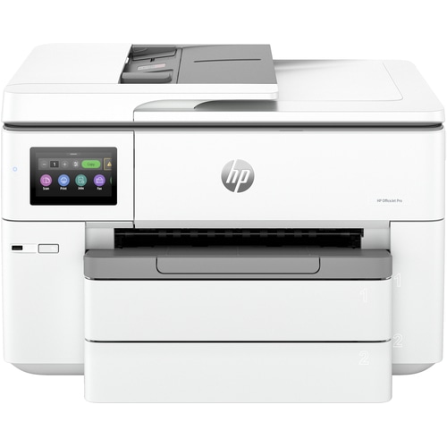 HP OfficeJet Pro HP 9730e Wide Format All-in-One Printer, Color, Printer for Small office, Print, copy, scan, HP+; HP Instant Ink eligible; Wireless; Two-sided printing; Print from phone or tablet; Automatic document feeder; Front USB flash drive port; Scan to email; Scan to pdf; Touchscreen; Quiet mode