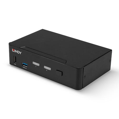 Lindy 2 Port DisplayPort 1.4 USB 3.0 KVM switch