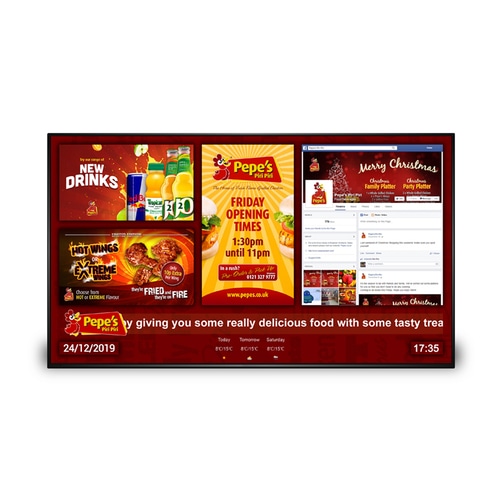 Allsee Technologies DM55D Signage Display Digital signage flat panel 139.7 cm (55) LCD Wi-Fi 450 cd/m Full HD Black Built-in processor Android 7.1