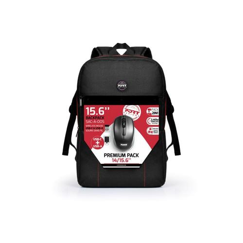 Port Designs 501901 notebook case 39.6 cm (15.6) Backpack Black