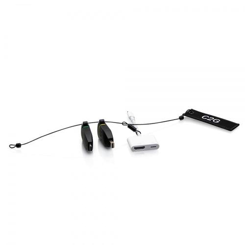 C2G Universal 4K HDMI Adapter Ring with Color Coded Mini DisplayPort, USB-C, and Lightning