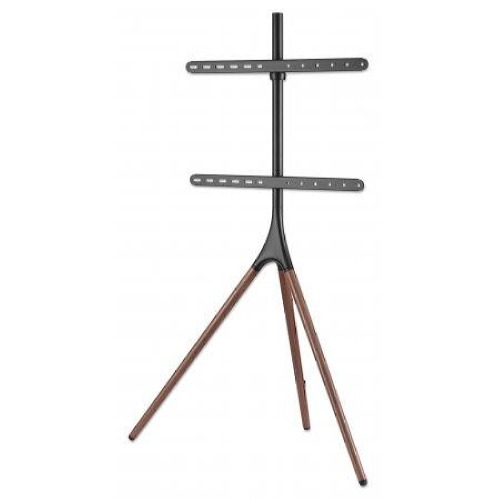 Manhattan TV & Monitor Mount, Tripod Floor Stand, 1 screen, Screen Sizes: 37-65, Black, VESA 200x200 to 600x400mm, Max 32kg, LFD, Lifetime Warranty