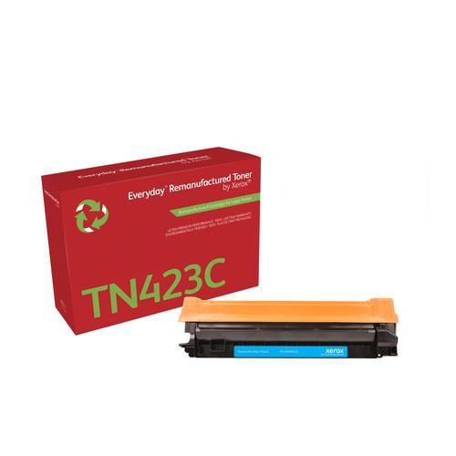 Everyday Remanufactured Toner replaces Brother TN423C, High Capacity