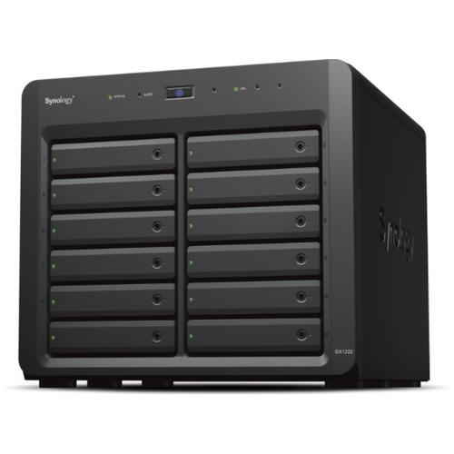 Synology DX1222 storage drive enclosure HDD/SSD enclosure Black 2.5/3.5