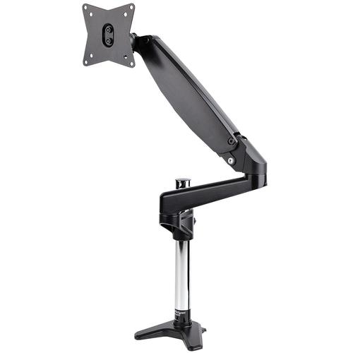 StarTech.com Desk Mount Monitor Arm for Single VESA Display up to 32 or 49 Ultrawide 8kg/17.6lb - Full Motion Articulating & Height Adjustable - C-Clamp, Grommet - Single Monitor Arm