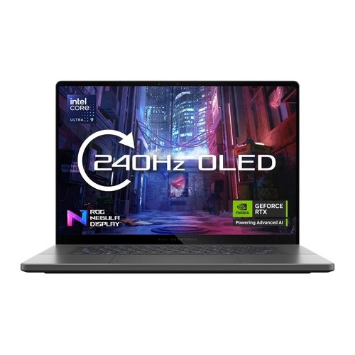 ASUS ROG Zephyrus G16 GU605CR-QR102W Intel Core Ultra 9 285H Laptop 40.6 cm (16) 2.5K 32 GB LPDDR5x-SDRAM 1 TB SSD NVIDIA GeForce RTX 5070 Ti Wi-Fi 7 (802.11be) Windows 11 Home Grey