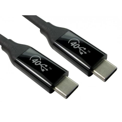 Cables Direct USB4-4080RH USB cable 0.8 m USB4 Gen 2x2 USB C Black