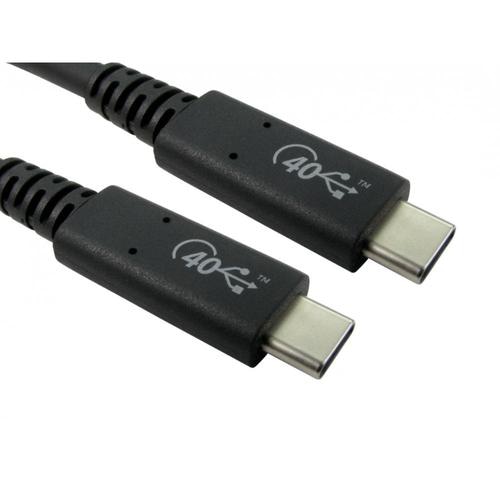 Cables Direct USB4-4080 USB cable 0.8 m USB4 Gen 2x2 USB C Black