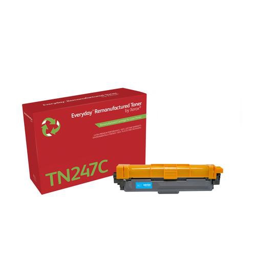 Everyday Remanufactured Toner replaces Brother TN247C, High Capacity