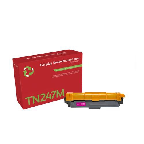 Everyday Remanufactured Toner replaces Brother TN247M, High Capacity