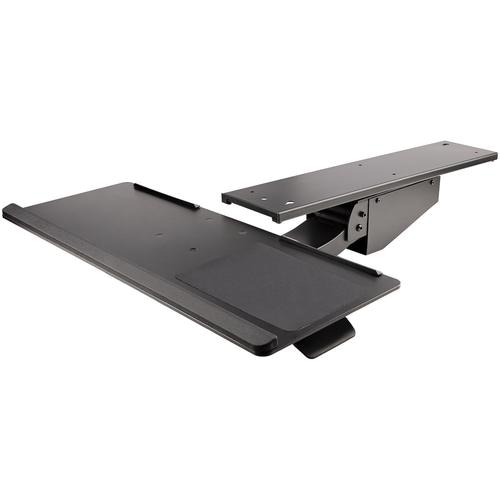 StarTech.com Under Desk Keyboard Tray - Full Motion & Height Adjustable Keyboard and Mouse Tray, 10x26 Platform - Ergonomic Desk Mount Computer Keyboard Tray with Mouse Pad & Wrist Rest
