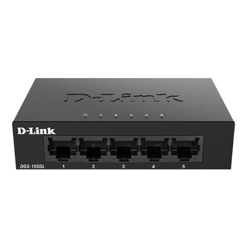 D-Link DGS-105GL Unmanaged Gigabit Ethernet (10/100/1000) Black