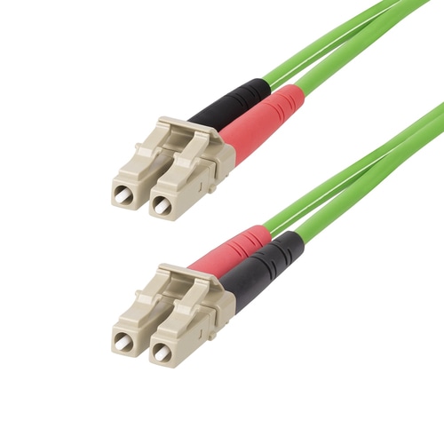 StarTech.com 1m (3ft) LC to LC (UPC) OM5 Multimode Fiber Optic Cable, 50/125m Duplex LOMMF Zipcord, VCSEL, 40G/100G, Bend Insensitive, Low Insertion Loss, LSZH Fiber Patch Cord