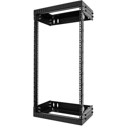 StarTech.com 21U 19 Wall Mount Network Rack - Adjustable Depth 12-20 2 Post Open Frame Server Room Rack for AV/Data/ IT Communication/Computer Equipment/Switch w/Cage Nuts & Screws