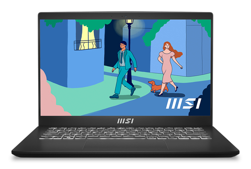 MSI Modern 14 C7M-074UK AMD Ryzen 5 7530U Laptop 35.6 cm (14) Full HD 8 GB DDR4-SDRAM 512 GB SSD Wi-Fi 6E (802.11ax) Windows 11 Home Black
