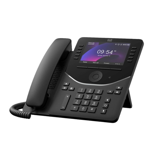 Cisco 9861 IP phone Black, Carbon 10 lines LCD Wi-Fi