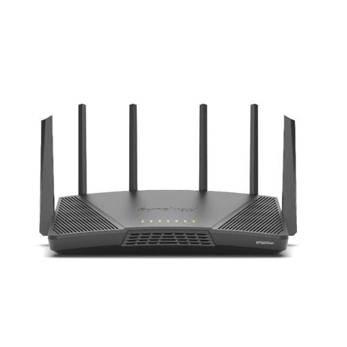 Synology RT6600ax Router WiFi6 1xWAN 3xGbE 1x2.5Gb wireless router Tri-band (2.4 GHz / 5 GHz / 5 GHz) 4G Black