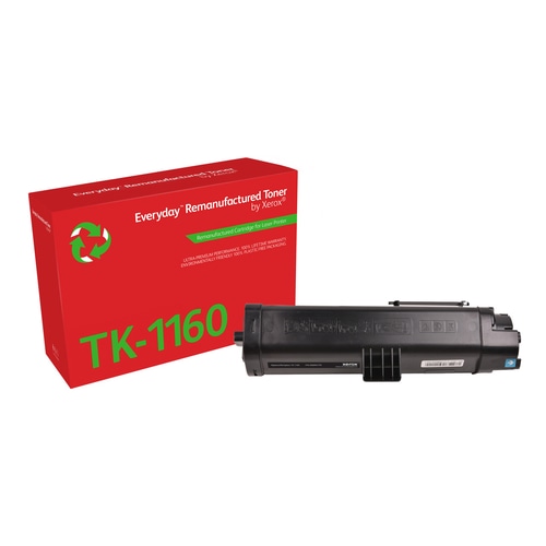 Everyday Remanufactured Everyday Black Remanufactured Toner by Xerox compatible with Kyocera TK-1160, Standard capacity
