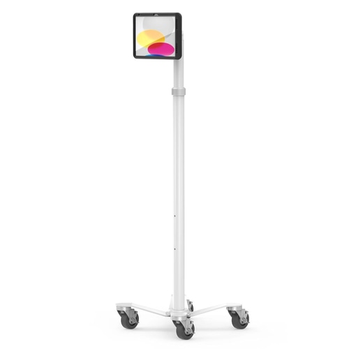 Compulocks iPad 10.9 10th Gen PowerMove Medical Rolling Cart Black