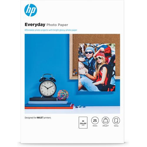 HP Everyday Glossy Photo Paper-25 sht/A4/210 x 297 mm