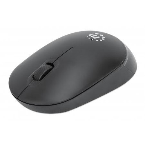 Manhattan Performance III Wireless Mouse, Black, 1000dpi, 2.4Ghz (up to 10m), USB, Optical, Ambidextrous, Three Button with Scroll Wheel, USB nano receiver, AA battery (not included), Low friction base, Three Year Warranty, Retail Box