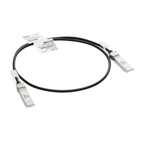 Aruba, a Hewlett Packard Enterprise company R9D19A fibre optic cable 1 m SFP+ Black, Silver