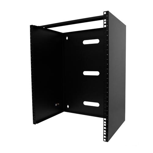 StarTech.com 14U Wall Mount Network Rack - 14 Inch Deep (Low Profile) - 19 Patch Panel Bracket for Shallow Server, IT Equipment, Network Switches - 77lbs/35kg Weight Cap., Black