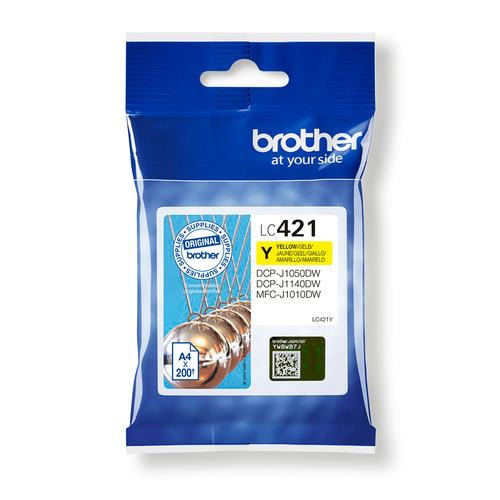 Brother LC421Y ink cartridge 1 pc(s) Original Yellow