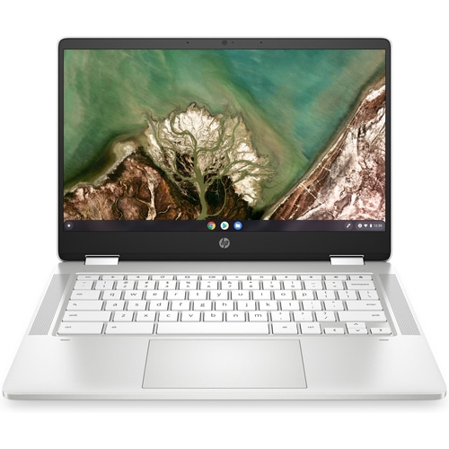 HP Chromebook 14a-na0009na Intel Celeron N4120 35.6 cm (14) Full HD 4 GB LPDDR4-SDRAM 64 GB eMMC Wi-Fi 5 (802.11ac) ChromeOS White