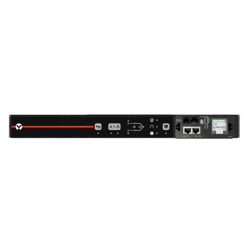 Vertiv AUU3E1R5-06CF17-2C20C20A900-D power distribution unit (PDU) 6 AC outlet(s) 1U Black