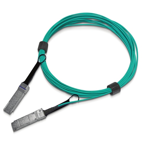 Nvidia 980-9I45J-00H010 InfiniBand/fibre optic cable 10 m QSFP56 Aqua colour