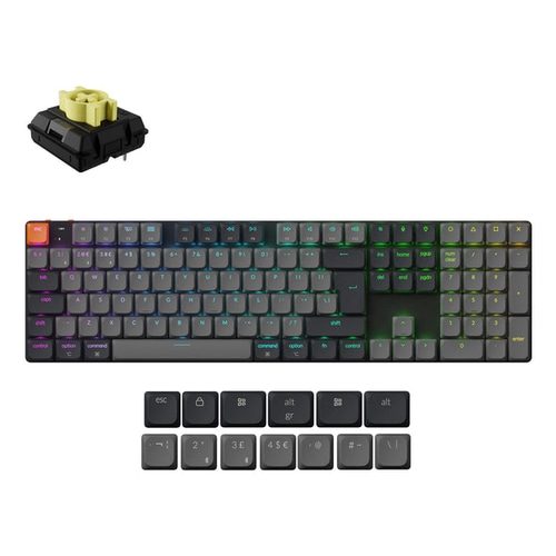 Keychron K5 Version 2 keyboard Universal USB + Bluetooth QZERTY UK English Black
