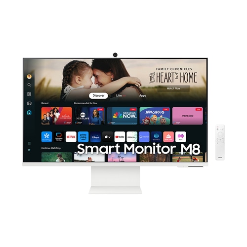 Samsung 32 M80D UHD White Smart Monitor with Speakers and Remote