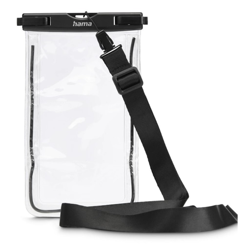 Hama 00019858 mobile phone case 17 cm (6.7) Sleeve case Black, Transparent